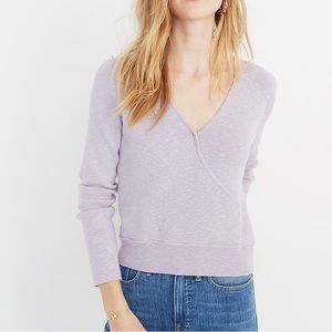 Madewell Wrap-Front Pullover Sweater